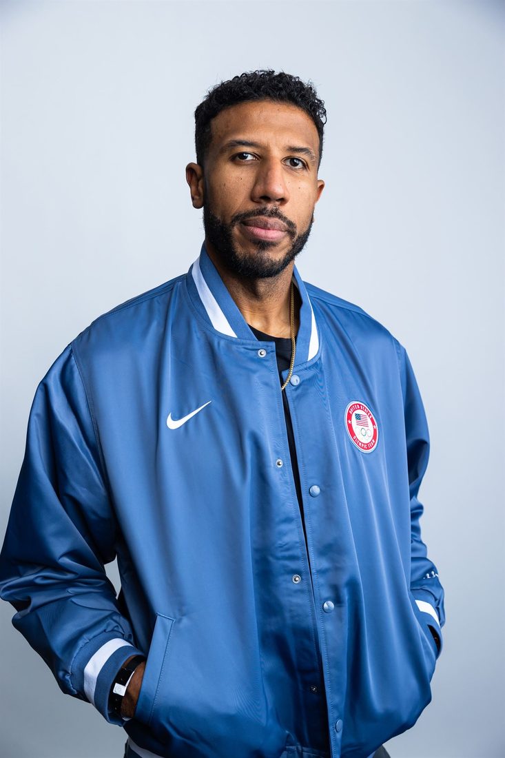 Portrait of Kareem Maddox in a Team USA jacket
